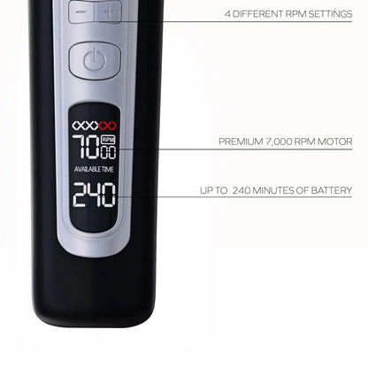 Hair Trimmer Rechargeable Electric Hair Clipper Ceramic Blade LCD Display Salon Men Hair Cutting Machine