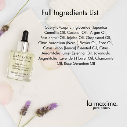 Hair Oil for Dry Frizzy Hair | Smooth & Shine Leave-In Treatment – LA