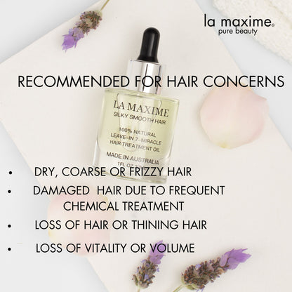 Hair Oil for Dry Frizzy Hair | Smooth & Shine Leave-In Treatment – LA