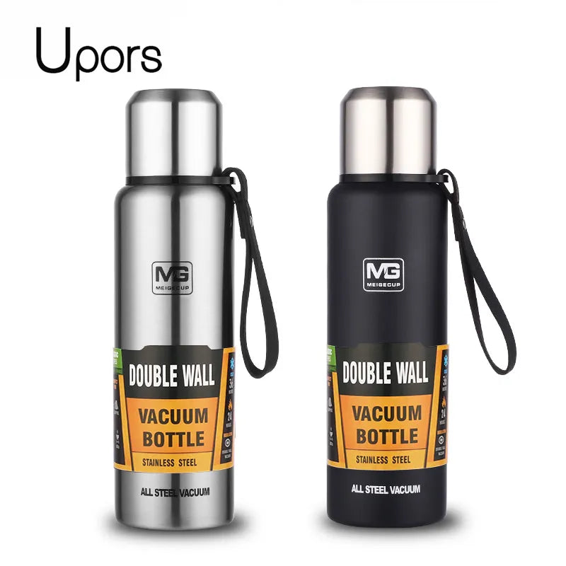 UPORS Large Capacity Stainless Steel Thermos Portable Bottle