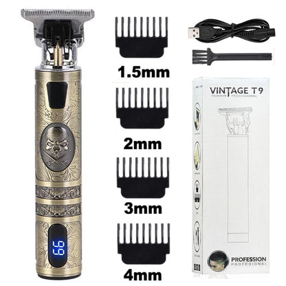 2023 T9 Hair Trimmer Barber Hair Clipper Cordless Hair Cutting Machine Beard Trimmer Shaving Machine Electric Razor Men Shaver