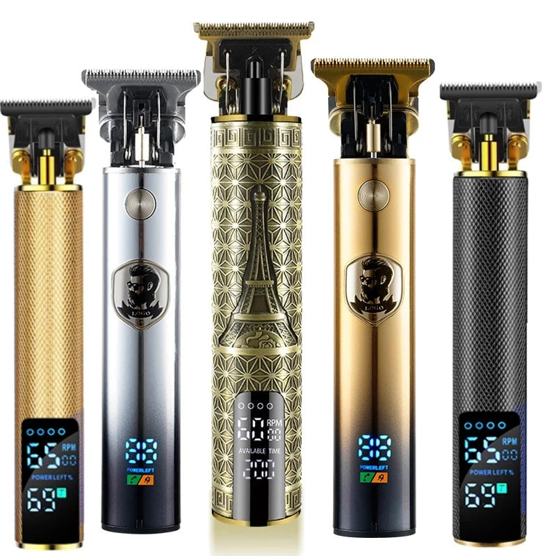 2023 T9 Hair Trimmer Barber Hair Clipper Cordless Hair Cutting Machine Beard Trimmer Shaving Machine Electric Razor Men Shaver