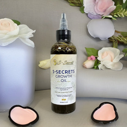S-Secrets Scalp Stimulator Hair Growth Oil 4oz - Herbal Biotin &