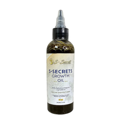 S-Secrets Scalp Stimulator Hair Growth Oil 4oz - Herbal Biotin &