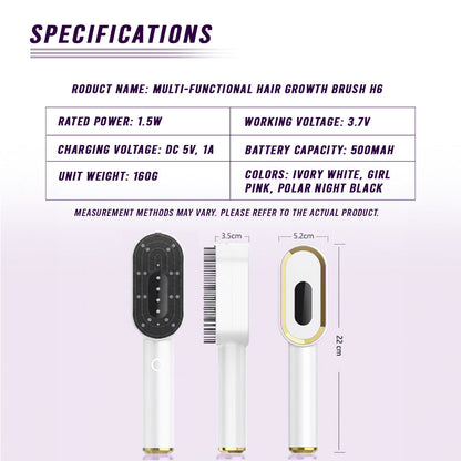 Multi-Functional 3-in-1 Scalp Massager and Oil Applicator Brush