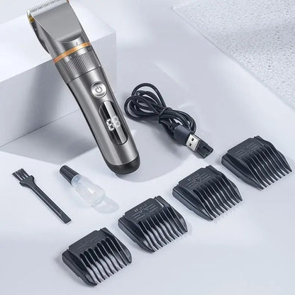 Professional Hair Clipper Set Electric Hair Trimmer with Limit Comb LED Digital Display USB Rechargeable Hair Care Tools