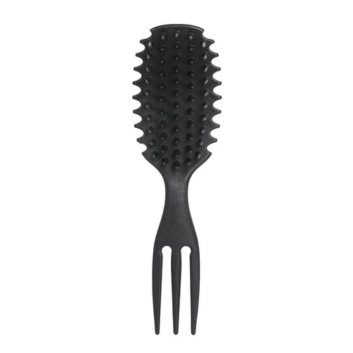 Curly Hair Brush Gentle Detangling Hairbrush Scalp Massage 3-in-1