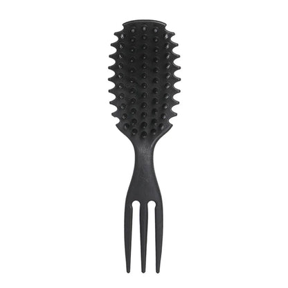 Curly Hair Brush Gentle Detangling Hairbrush Scalp Massage 3-in-1