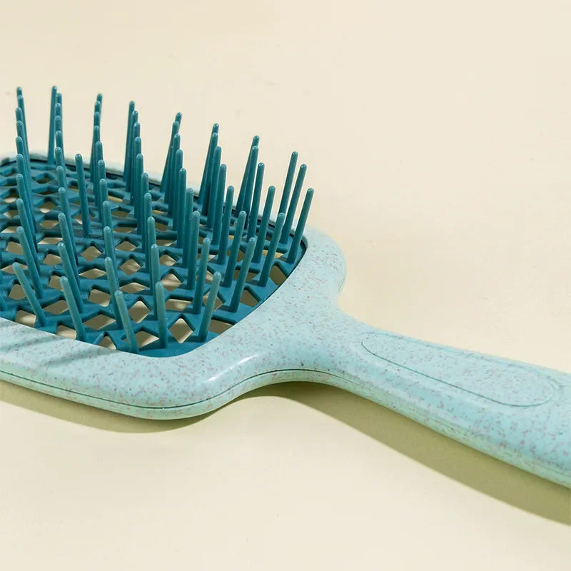1pc Wide Teeth Air Cushion Combs Salon Scalp Massage Hair Brush Wheat