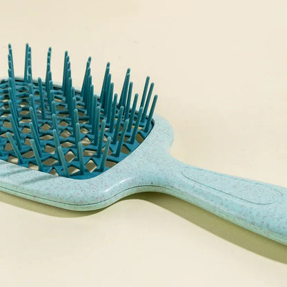 1pc Wide Teeth Air Cushion Combs Salon Scalp Massage Hair Brush Wheat