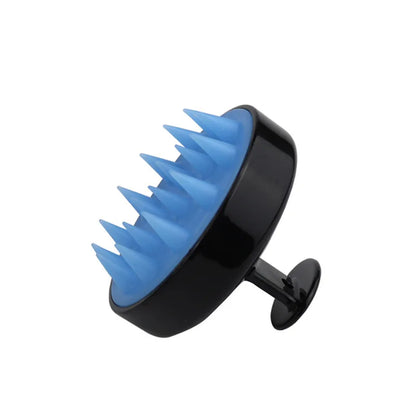 Silicone Shampoo Brush Head Scalp Massage Comb Hair Root Itching Clean