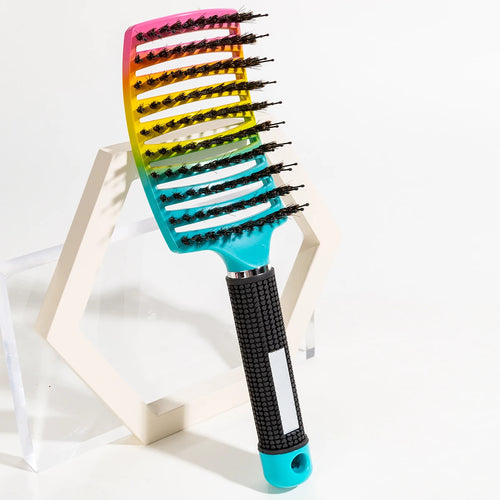 Detangling Hairbrush Scalp Massage Comb Bristle Nylon Women Magic