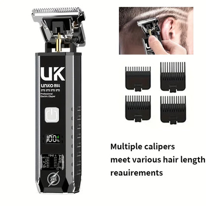 Professional Cordless Hair Clipper, Rechargeable Electric Hair Trimmer