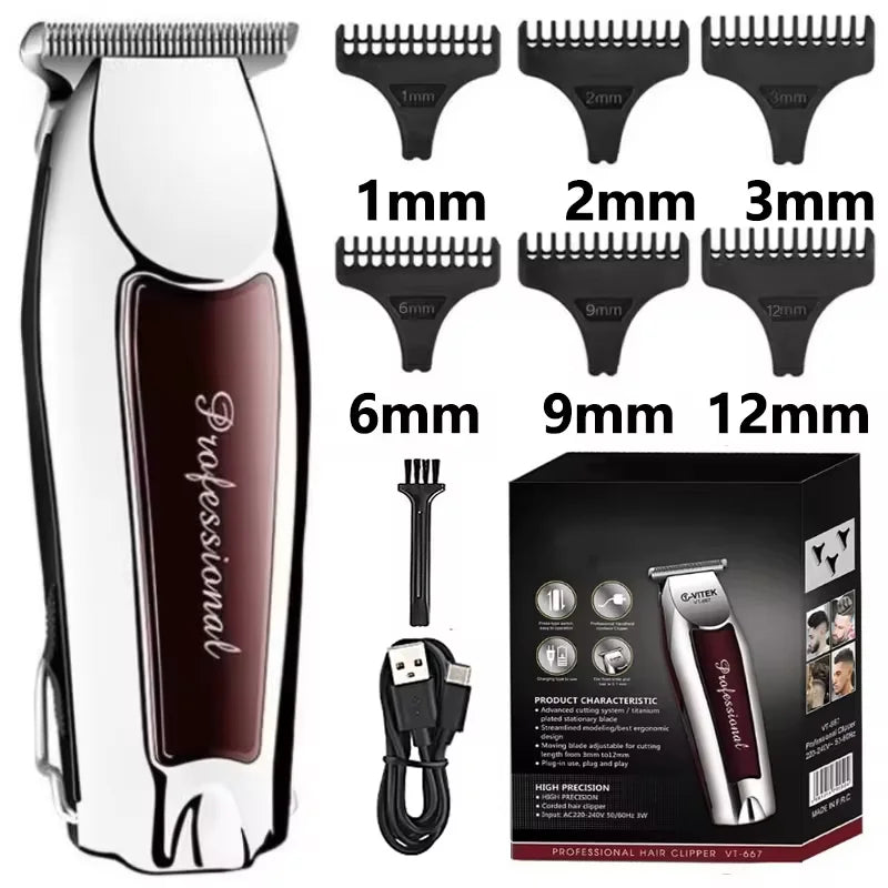 Hair Clipper Hair Trimmer Hair Clipper Professional Barber Trimmer Electric Shaver Hair Cutting Machine Rechargeable Trimmer Men