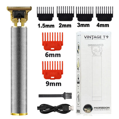 2023 T9 Hair Trimmer Barber Hair Clipper Cordless Hair Cutting Machine Beard Trimmer Shaving Machine Electric Razor Men Shaver