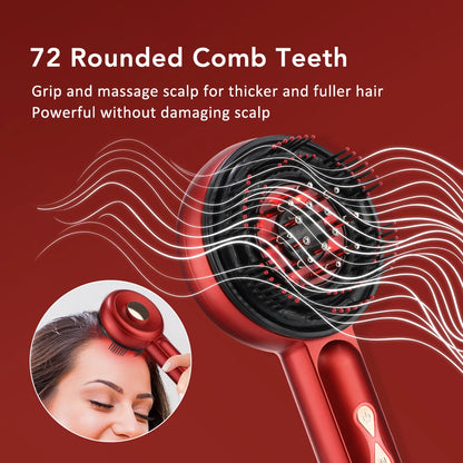 Electric Head Kneading Massage Comb Scalp Relax Massager Oil