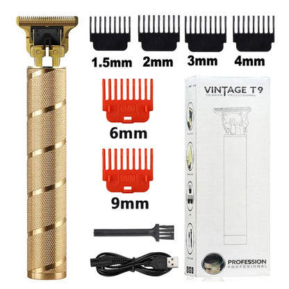 2023 T9 Hair Trimmer Barber Hair Clipper Cordless Hair Cutting Machine Beard Trimmer Shaving Machine Electric Razor Men Shaver
