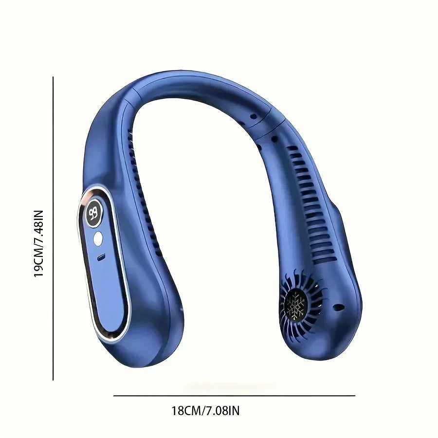 Neck Bladeless Fan Mini Ultra Long Life Portable Lazy Silent Fan Usb