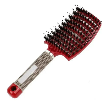 Hair Brush Detangling Hairbrush Bristle&Nylon Women's Wet Curly Hair