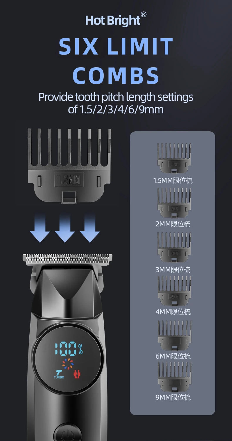 Professional Multi-function Hair Cutter Machine for Men Beard Shaving Trimmer for Body & Facial Hair Grooming Kit