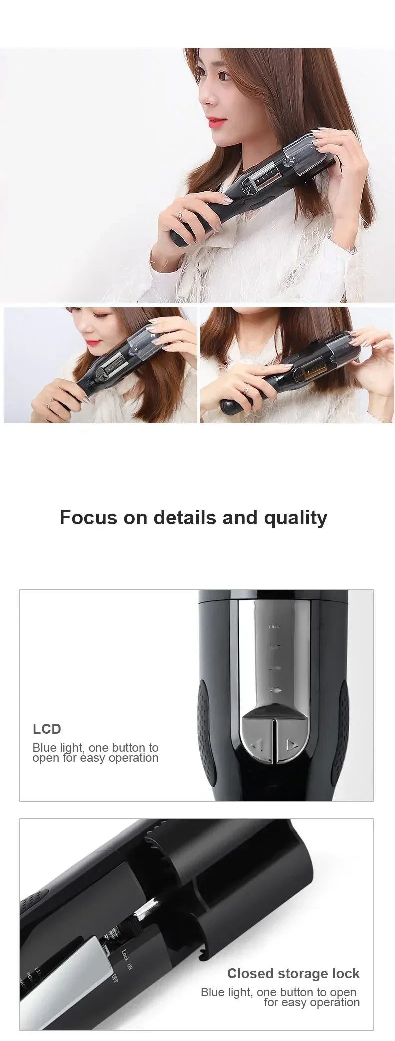 Professional Split Ends Hair Trimmer Dry Damaged Remover Automatic Trim Split Women Cordless Hair Cutting Machine Hair Clipper