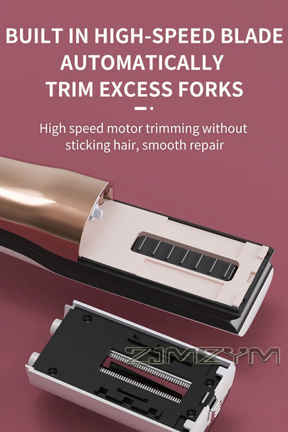 Hair Ends Trimmer Split Remover Dry Damaged Brittle Professional Automatic Trim Split for Women Cordless Hair Cutting Machine