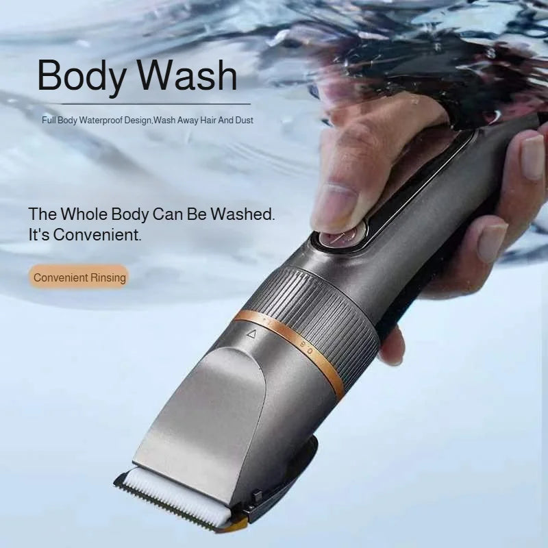 Professional Hair Clipper Set Electric Hair Trimmer with Limit Comb LED Digital Display USB Rechargeable Hair Care Tools