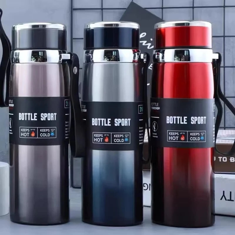 1L Thermal Water Bottle Vacuum Flasks Stainless Steel Thermos Bottle