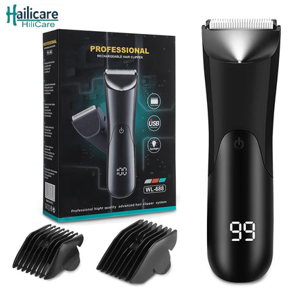 Men's Body Hair trimmer Intimate Areas Groin Chest Balls Bikini And Pubic Hair Removal Sensitive Area Trimmer Men's Beauty Care