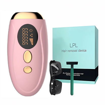 Portable IPL Laser Epilator 999999 Flashes - Painless, Permanent Hair