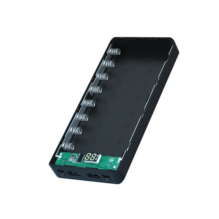 Dual USB Micro USB Type C Power Bank Shell 5V DIY Shell 18650 Holder Cases Detachable Battery Charge Storage Box Without Battery