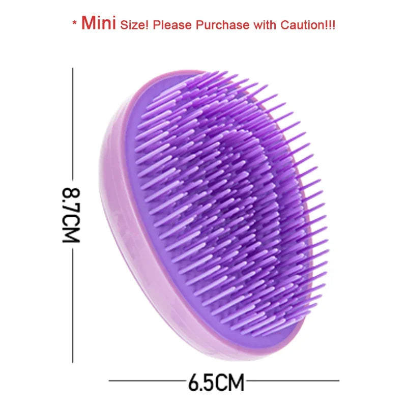 Mini Egg Round Shape Hairbrush Small Scalp Massage Comb Soft Portable
