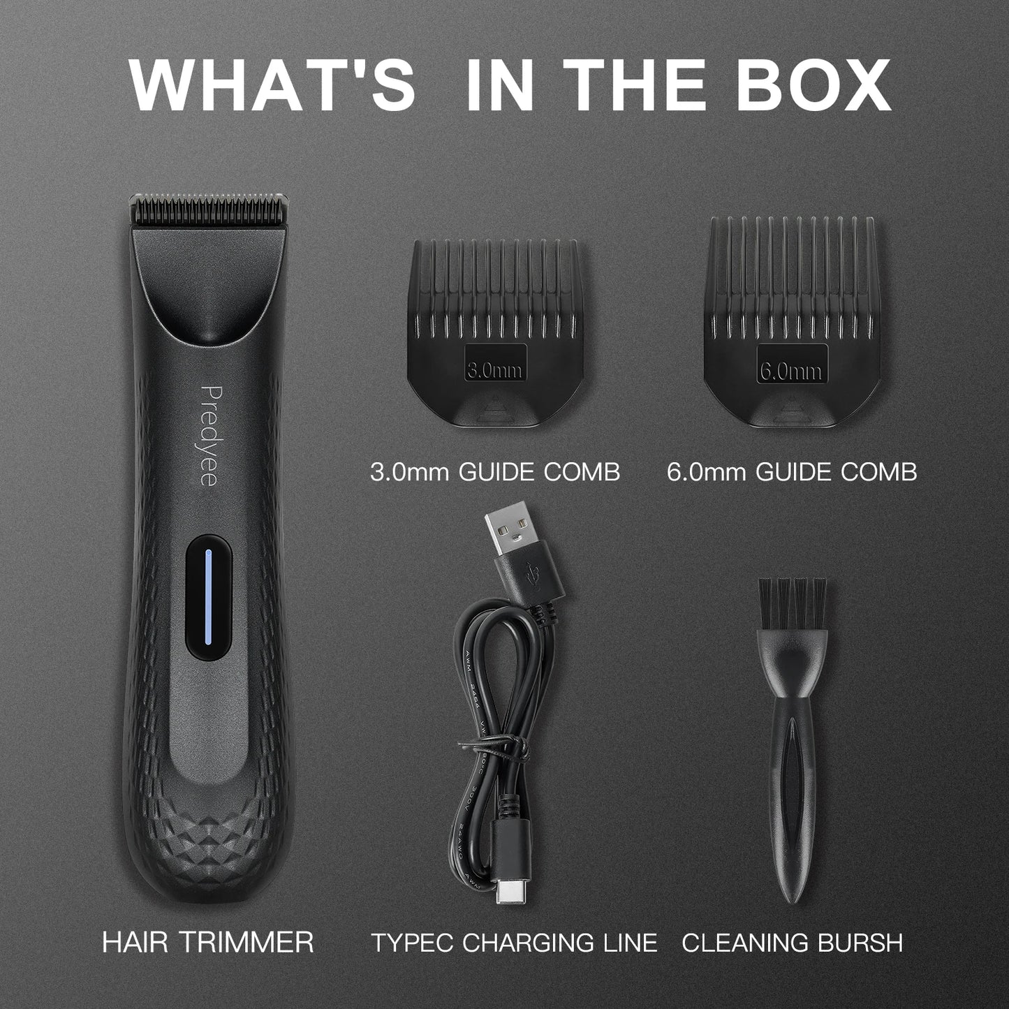 Electric Groin Hair Trimmer for Men,Body Groomer & Pubic Waterproof