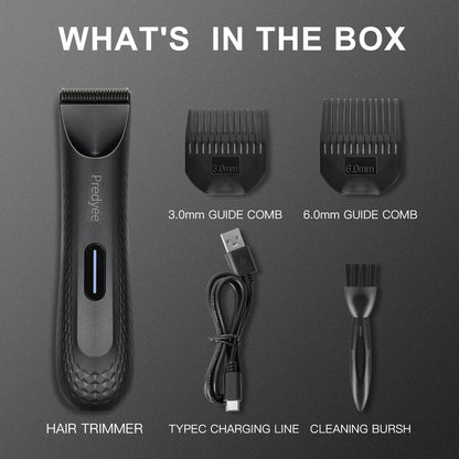 Electric Groin Hair Trimmer for Men,Body Groomer & Pubic Waterproof