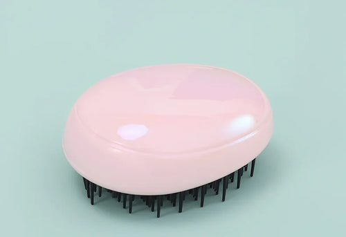 Mini Egg Round Shape Hairbrush Small Scalp Massage Comb Soft Portable