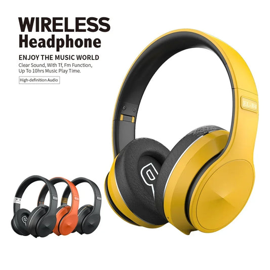 Over Ear Bluetooth 5.0 Stereo Bass Music FM Wireless Headphone Sports Gaming Headset Earphone With Mic