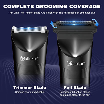 Hatteker Multi-Functional Hair Trimmer for Man Shaver Private Clip Set New Model Body Hair Removal Tool Kit