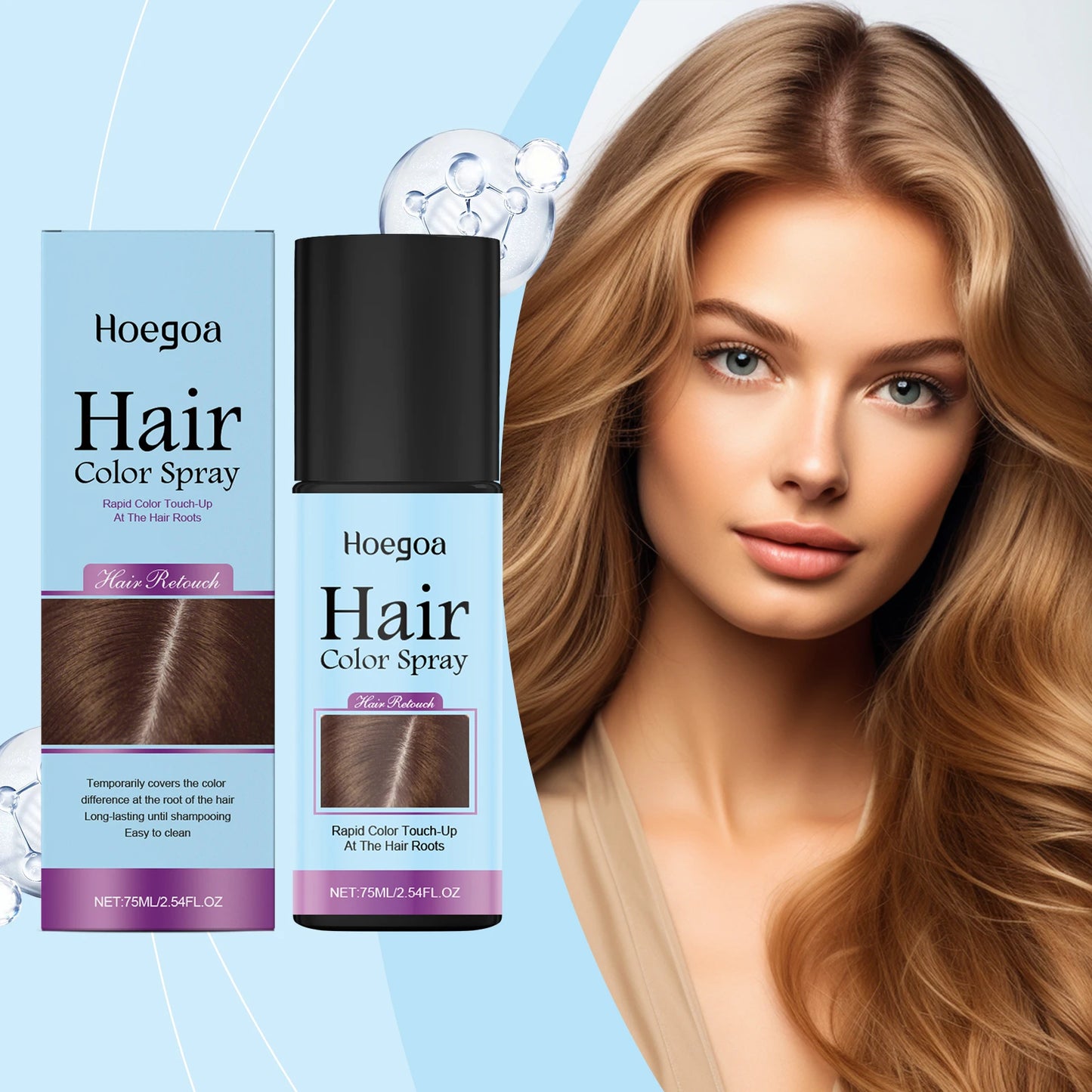 Temporary Hair Color Spray Quick Fix Hair Color Supplement Prevent