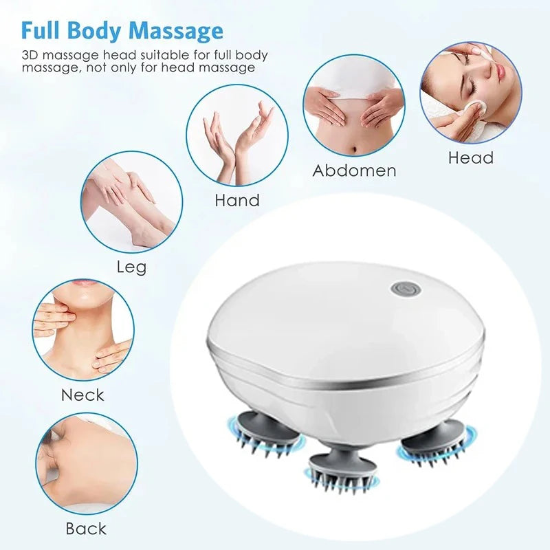 Electric Head Massager with Adjustable Speed Scalp Massage, Full Body