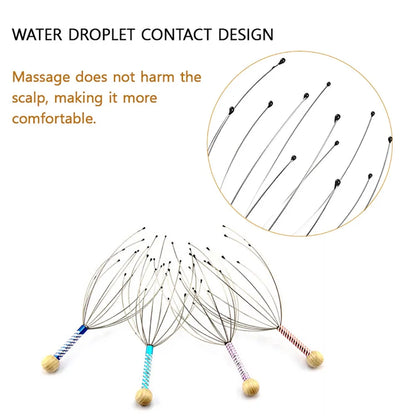 1/2pcs Random Body Head Massage Device Relaxation Octopus Scalp
