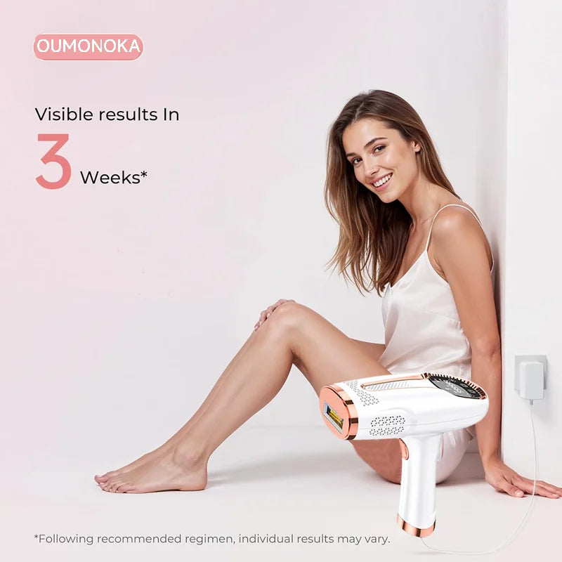IPL Hair Removal Device 999999 Flashes Painless Laser Epilator for