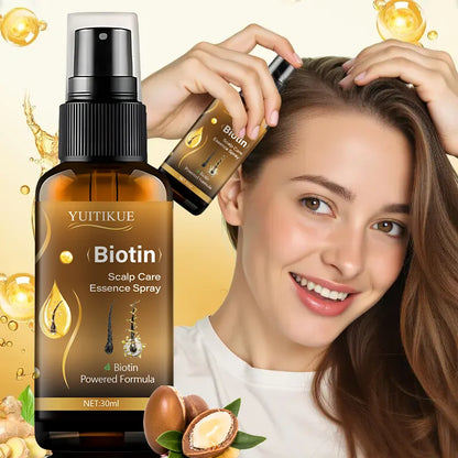 Biotin scalp care essence spray, biotin-driven formula, nourishes the