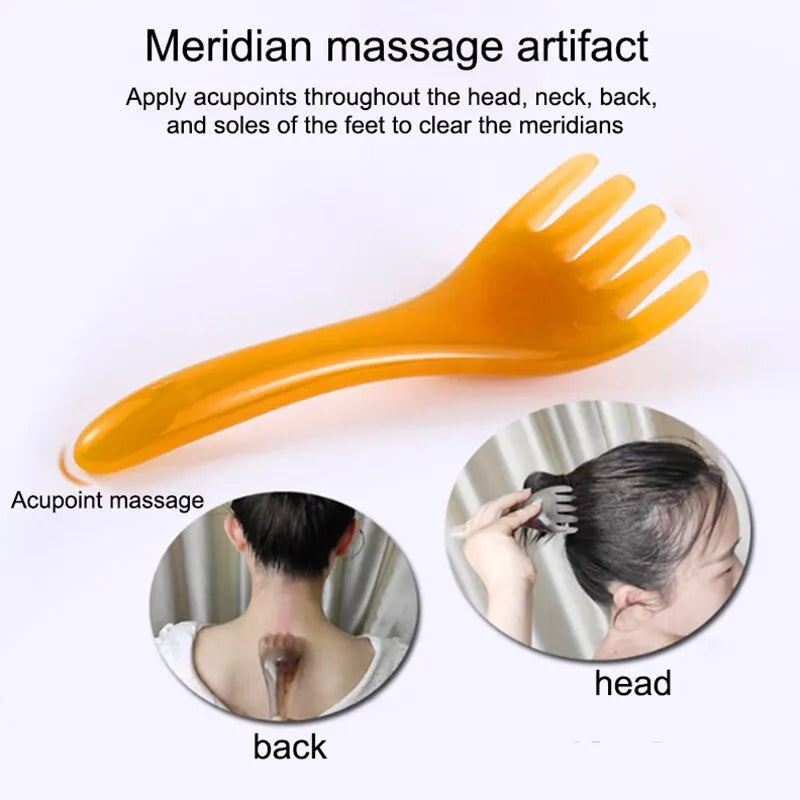 4 PCS Portable Scalp Back Massager Head Scratcher for Deep Relaxation