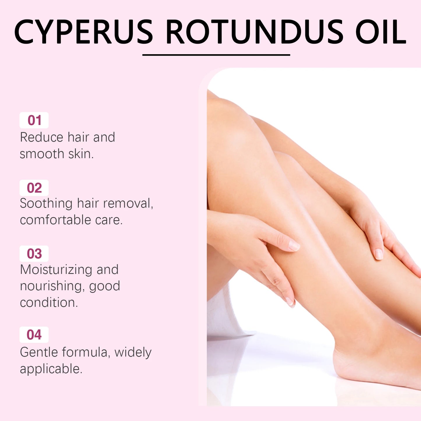 Cyperus Rotundus Oil Body Hair Remover Armpit Leg Arm Reduces Hair