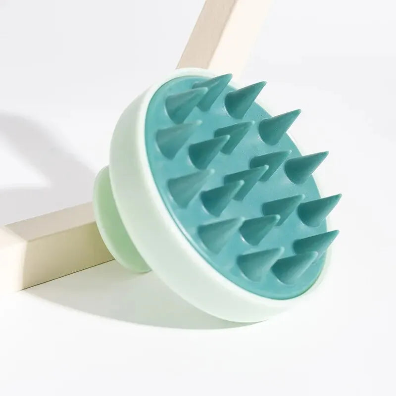 Silicone Shampoo Brush Head Scalp Massage Comb Hair Washing Comb Body