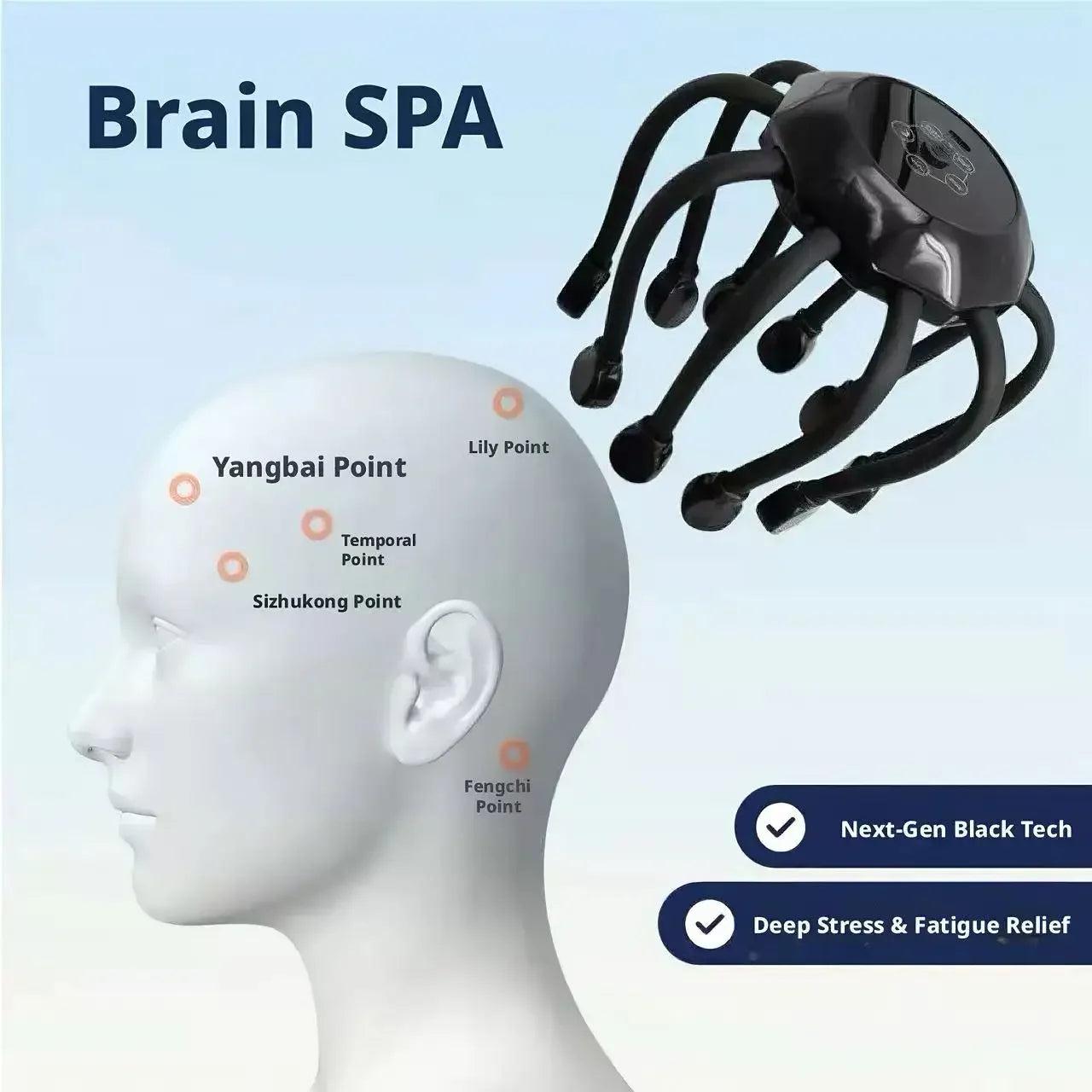 Intelligent Octopus Head Massager Automatic Scalp Massage Machine