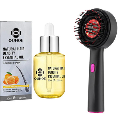 Electric Massage Comb Vibration Red Light Hair Growth Massage Scalp