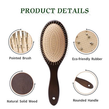Black Color Steel Hair Brush Women Head Scalp Massage Airbag