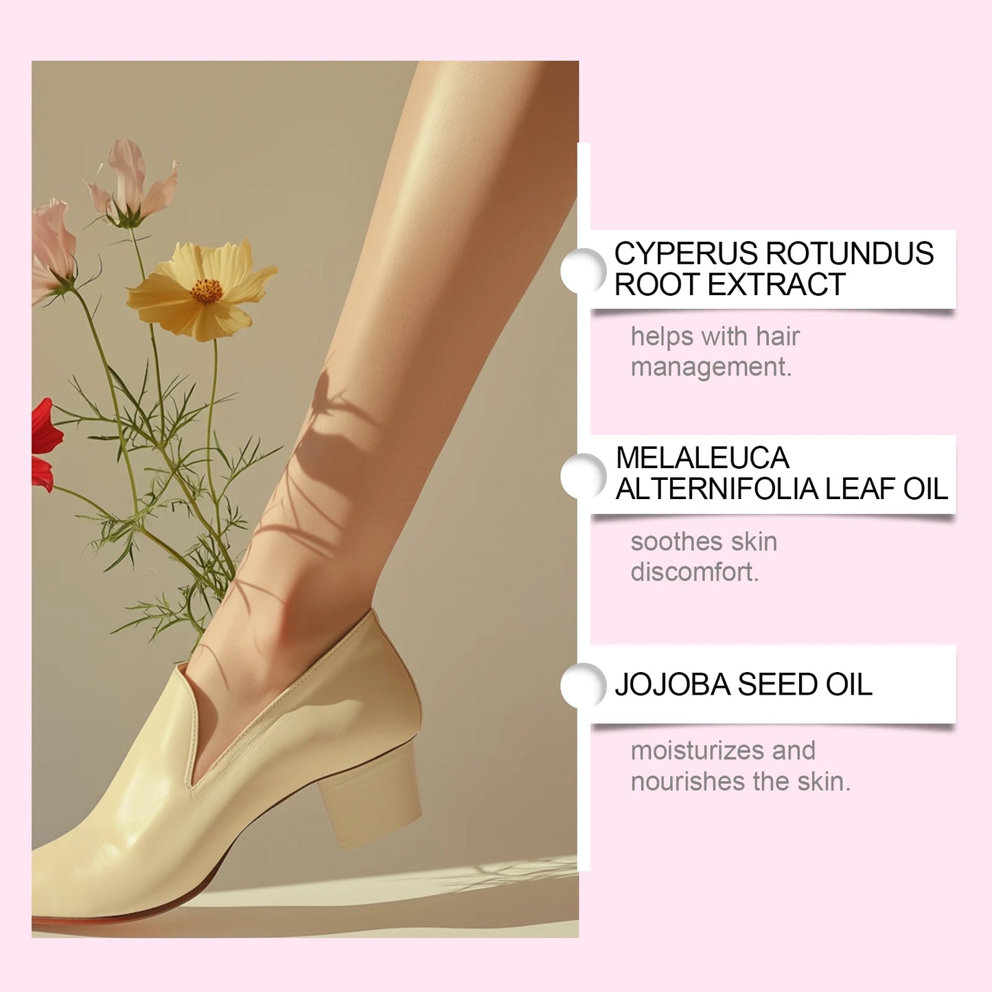 Cyperus Rotundus Oil Body Hair Remover Armpit Leg Arm Reduces Hair