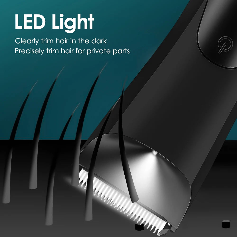 Men's Body Hair trimmer Intimate Areas Groin Chest Balls Bikini And Pubic Hair Removal Sensitive Area Trimmer Men's Beauty Care